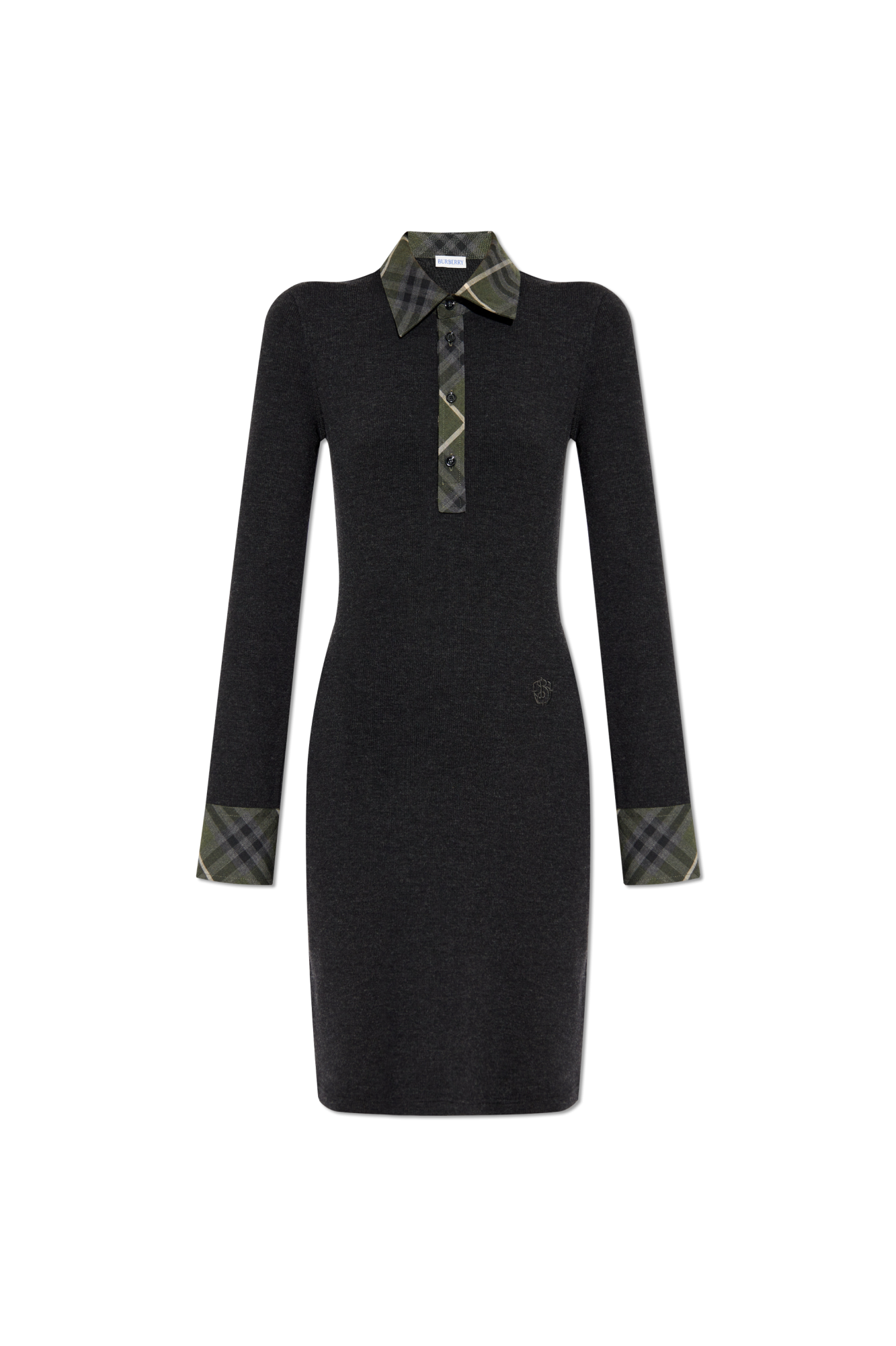 Black Wool Dress Burberry Vitkac Italy